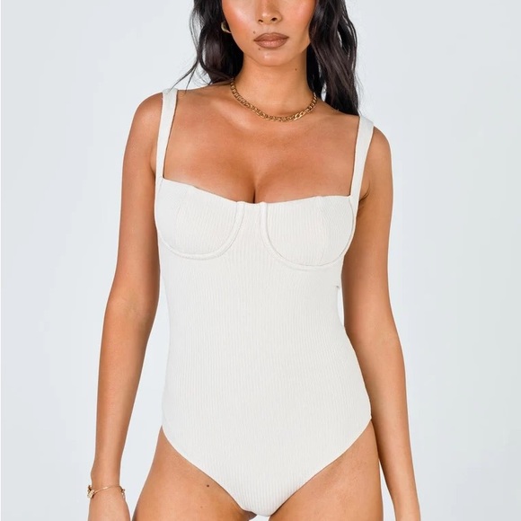 Princess Polly Kloye Bodysuit Beige - Picture 4 of 4